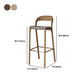 Ensemble de Table de pub rectangulaire moderne, 1/3 pièces, comptoir en bois de pin avec tabourets hauts