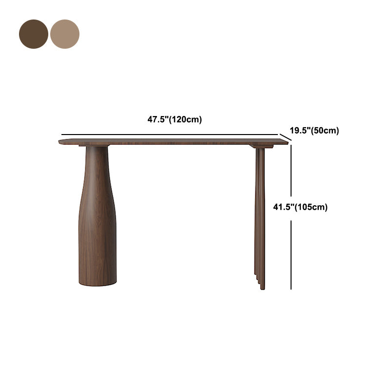 Ensemble de Table de pub rectangulaire moderne, 1/3 pièces, comptoir en bois de pin avec tabourets hauts