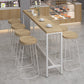 Ensemble de Table de pub rectangulaire moderne, 1/5/9 pièces, comptoir en bois avec tabourets hauts