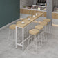 Ensemble de Table de pub rectangulaire moderne, 1/5/9 pièces, comptoir en bois avec tabourets hauts