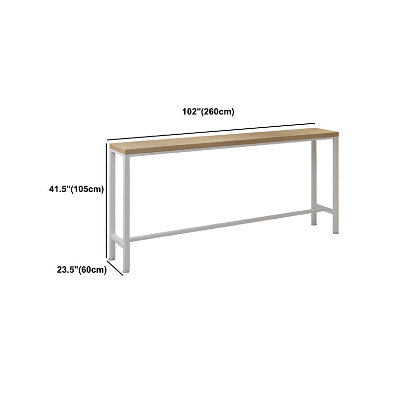 Ensemble de Table de pub rectangulaire moderne, 1/5/9 pièces, comptoir en bois avec tabourets hauts
