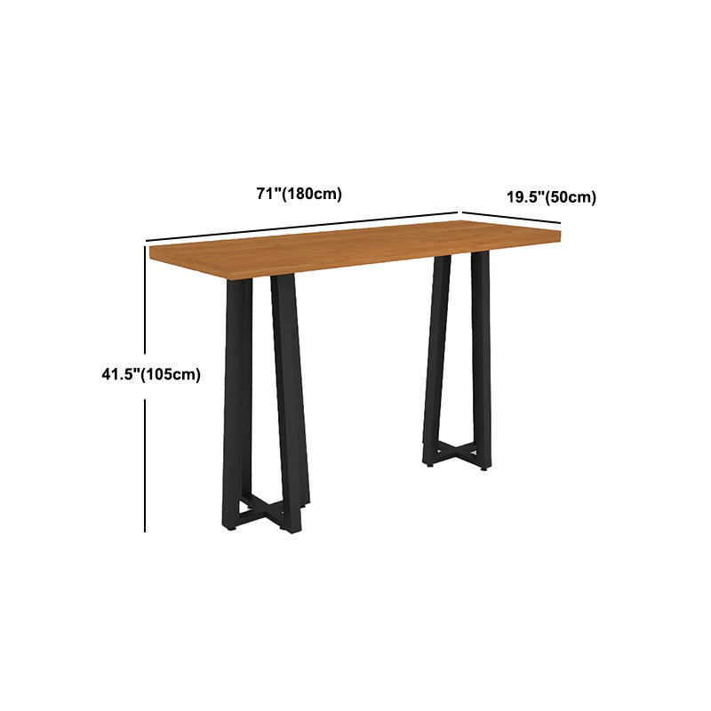 Modern Rectangular Pub Table Set 1/2/3 Pieces Wooden Counter Table with Backless Stools Clearhalo 'Bar Furniture' 'furn' 'furn_home_bar_bar_sets' 'Furniture' 'Home Bars & Bar Sets' 'home_bar_bar_sets' 'Kitchen & Dining Furniture' 5797179
