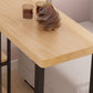 Ensemble de table de bistro rectangulaire moderne, 1/3 pièces, comptoir en bois avec tabourets hauts
