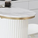 1/2/5ピースモダンパブテーブルセット不規則な形状焼結ストーントップカウンターテーブルセット