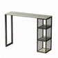 Modern 1/3 Pieces Bar Table Set Rectangle Stone Counter Table with Stools for Living Room Clearhalo 'Bar Furniture' 'furn' 'furn_home_bar_bar_sets' 'Furniture' 'Home Bars & Bar Sets' 'home_bar_bar_sets' 'Kitchen & Dining Furniture' 5797251