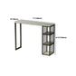 Modern 1/3 Pieces Bar Table Set Rectangle Stone Counter Table with Stools for Living Room Clearhalo 'Bar Furniture' 'furn' 'furn_home_bar_bar_sets' 'Furniture' 'Home Bars & Bar Sets' 'home_bar_bar_sets' 'Kitchen & Dining Furniture' 5797264