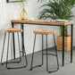 Ensemble de table de bar de style industriel, 1/2/3 pièces, table de bar rectangulaire avec tabourets hauts