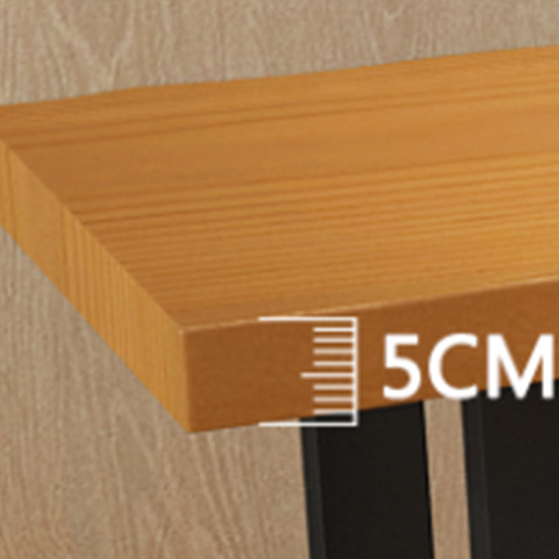 Juego de mesa de Pub rectangular Industrial de 1/5/7 piezas, mesa de mostrador de madera con taburetes sin respaldo