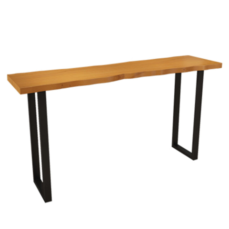 Juego de mesa de Pub rectangular Industrial de 1/5/7 piezas, mesa de mostrador de madera con taburetes sin respaldo