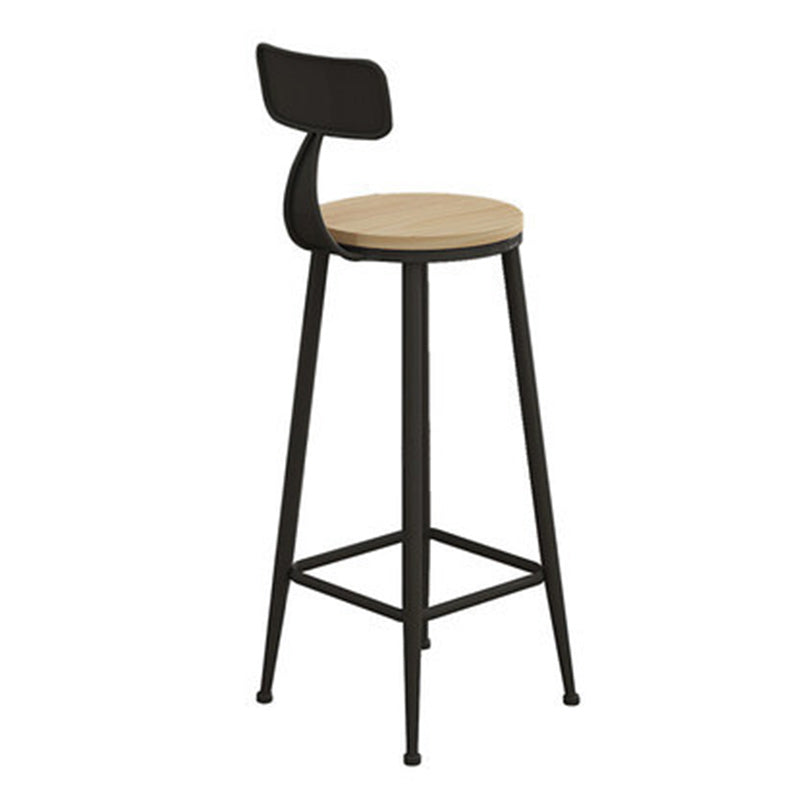 Modern Rectangular 1/3 Pieces Pub Table Set Wooden Counter Table with High Stools Black 30"H Stool (Single) Clearhalo 'Bar Furniture' 'furn' 'furn_home_bar_bar_sets' 'Furniture' 'Home Bars & Bar Sets' 'home_bar_bar_sets' 'Kitchen & Dining Furniture' 5797307