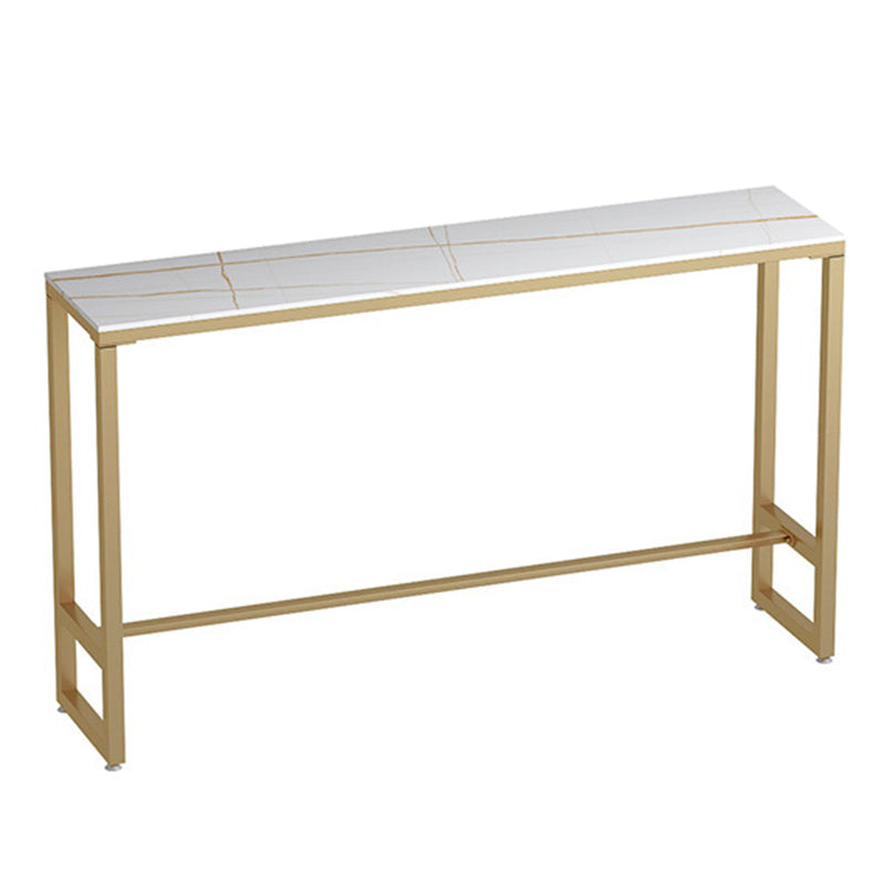 Glam Style 1/2/3 Pieces Sintered Stone Bar Table Set Fixed Table Counter Set Clearhalo 'Bar Furniture' 'furn' 'furn_home_bar_bar_sets' 'Furniture' 'Home Bars & Bar Sets' 'home_bar_bar_sets' 'Kitchen & Dining Furniture' 5797330