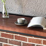 工業1/5ピースバーテーブルセット長方形の松の木材カウンターテーブルカフェ用