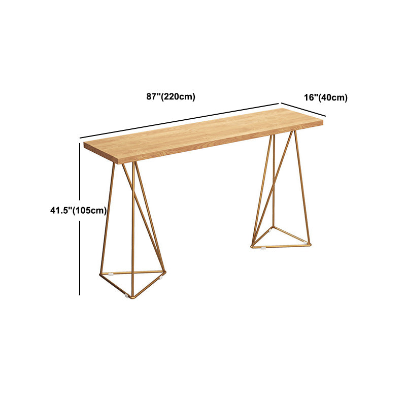 Glam Style – ensemble de Table de bar rectangulaire avec tabourets hauts en bois, 1/2/4 pièces, pour la maison