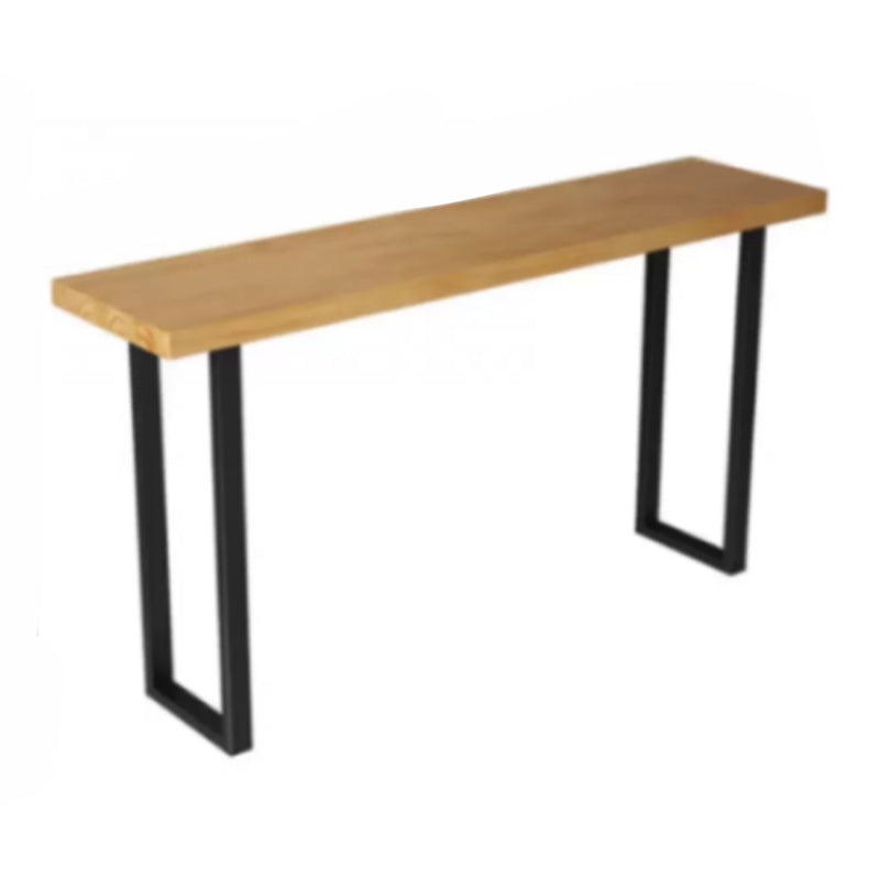 Modern Style 1/7 Pieces Bar Table Set Rectangle Pine Wood Counter Table for Balcony Wood 94"L x 16"W Clearhalo 'Bar Furniture' 'furn' 'furn_home_bar_bar_sets' 'Furniture' 'Home Bars & Bar Sets' 'home_bar_bar_sets' 'Kitchen & Dining Furniture' 5797405