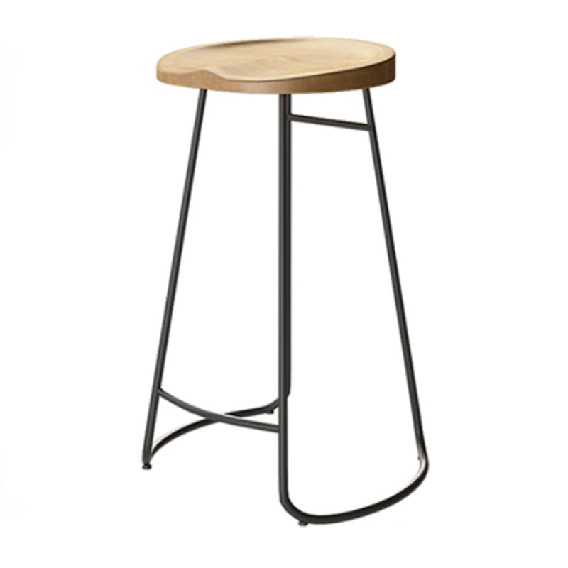 Modern Style 1/7 Pieces Bar Table Set Rectangle Pine Wood Counter Table for Balcony Wood 30"H Stool (Single) Clearhalo 'Bar Furniture' 'furn' 'furn_home_bar_bar_sets' 'Furniture' 'Home Bars & Bar Sets' 'home_bar_bar_sets' 'Kitchen & Dining Furniture' 5797408
