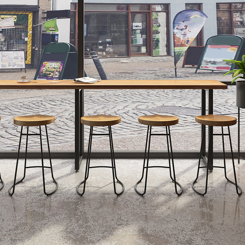 Modern Style 1/7 Pieces Bar Table Set Rectangle Pine Wood Counter Table for Balcony Clearhalo 'Bar Furniture' 'furn' 'furn_home_bar_bar_sets' 'Furniture' 'Home Bars & Bar Sets' 'home_bar_bar_sets' 'Kitchen & Dining Furniture' 5797409