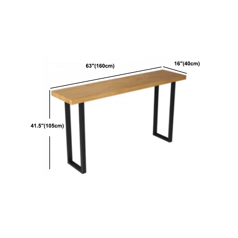 Modern Style 1/7 Pieces Bar Table Set Rectangle Pine Wood Counter Table for Balcony Clearhalo 'Bar Furniture' 'furn' 'furn_home_bar_bar_sets' 'Furniture' 'Home Bars & Bar Sets' 'home_bar_bar_sets' 'Kitchen & Dining Furniture' 5797417