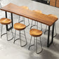 Ensemble de Table de Bar de Style industriel, 1/2/5/7 pièces, Table de Bar rectangulaire avec tabourets hauts