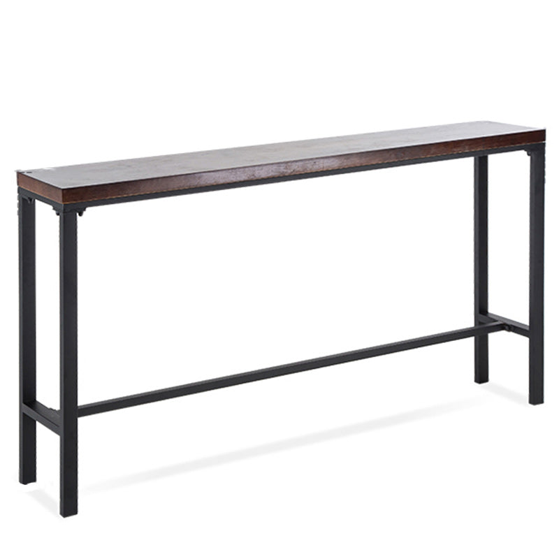 1/6/11 Pieces Industrial Rectangular Pub Table Set Solid Wood Counter Table Set Clearhalo 'Bar Furniture' 'furn' 'furn_home_bar_bar_sets' 'Furniture' 'Home Bars & Bar Sets' 'home_bar_bar_sets' 'Kitchen & Dining Furniture' 5797447