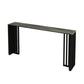 Industrial 1/2/4 Pieces Table and Stool Set Rectangle Indoor Stone Counter Height Set Grey 79"L x 16"W Clearhalo 'Bar Furniture' 'furn' 'furn_home_bar_bar_sets' 'Furniture' 'Home Bars & Bar Sets' 'home_bar_bar_sets' 'Kitchen & Dining Furniture' 5797472