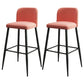 Industrial 1/2/4 Pieces Table and Stool Set Rectangle Indoor Stone Counter Height Set Pink 30"H Stools (Set of 2) Clearhalo 'Bar Furniture' 'furn' 'furn_home_bar_bar_sets' 'Furniture' 'Home Bars & Bar Sets' 'home_bar_bar_sets' 'Kitchen & Dining Furniture' 5797474