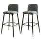 Industrial 1/2/4 Pieces Table and Stool Set Rectangle Indoor Stone Counter Height Set Grey 30"H Stools (Set of 2) Clearhalo 'Bar Furniture' 'furn' 'furn_home_bar_bar_sets' 'Furniture' 'Home Bars & Bar Sets' 'home_bar_bar_sets' 'Kitchen & Dining Furniture' 5797478