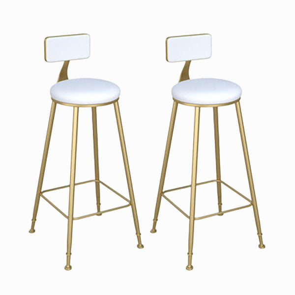 Ensemble de table de bar contemporain 1/2/3 pièces Table de bar rectangulaire en pierre avec tabourets hauts en métal