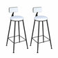 Ensemble de table de bar contemporain 1/2/3 pièces Table de bar rectangulaire en pierre avec tabourets hauts en métal