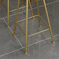 Ensemble de table de bar contemporain 1/2/3 pièces Table de bar rectangulaire en pierre avec tabourets hauts en métal