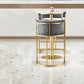 Glam Stone Bar Table Set 1/3 Pieces Round Counter Set for Home Use