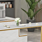 Glam Stone Bar Table Set 1/3 Pieces Round Counter Set for Home Use