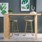 Modern Bar Table Set 1/3 Pieces Rectangle Pine Wood Counter Table for Milk Tea Shop