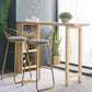 Modern Bar Table Set 1/3 Pieces Rectangle Pine Wood Counter Table for Milk Tea Shop