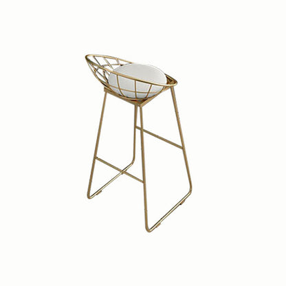 Luxurious Rectangular Pub Table Set 1/3 Pieces Stone Top Counter Table with High Stools Gold 30"H Stool (Single) Clearhalo 'Bar Furniture' 'furn' 'furn_home_bar_bar_sets' 'Furniture' 'Home Bars & Bar Sets' 'home_bar_bar_sets' 'Kitchen & Dining Furniture' 5797554