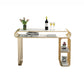 Luxurious Rectangular Pub Table Set 1/3 Pieces Stone Top Counter Table with High Stools White 55"L x 16"W Clearhalo 'Bar Furniture' 'furn' 'furn_home_bar_bar_sets' 'Furniture' 'Home Bars & Bar Sets' 'home_bar_bar_sets' 'Kitchen & Dining Furniture' 5797560