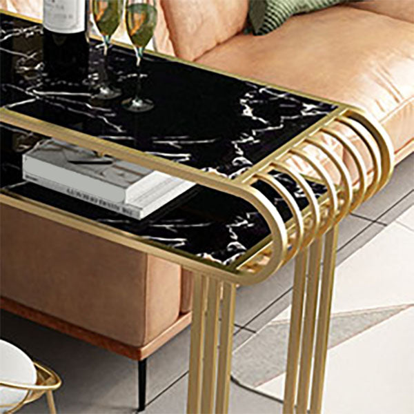 Luxurious Rectangular Pub Table Set 1/3 Pieces Stone Top Counter Table with High Stools Clearhalo 'Bar Furniture' 'furn' 'furn_home_bar_bar_sets' 'Furniture' 'Home Bars & Bar Sets' 'home_bar_bar_sets' 'Kitchen & Dining Furniture' 5797562