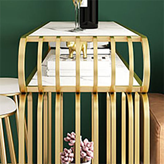 Tavolo da pub rettangolare lussuoso set 1/3 pezzi Tabella superiore in pietra con sgabelli alti