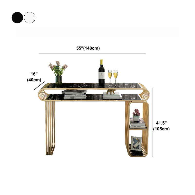 Luxurious Rectangular Pub Table Set 1/3 Pieces Stone Top Counter Table with High Stools Clearhalo 'Bar Furniture' 'furn' 'furn_home_bar_bar_sets' 'Furniture' 'Home Bars & Bar Sets' 'home_bar_bar_sets' 'Kitchen & Dining Furniture' 5797570
