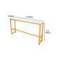 Glam Juego de mesa de bar de 1/2/5 piezas, mesa de bar rectangular con taburetes altos de metal para el hogar