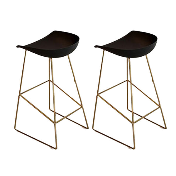 Industrial Style 1/2/3 Pieces Bar Table Set Rectangle Bar Table with High Wood Stools Black 30"H Stools (Set of 2) Clearhalo 'Bar Furniture' 'furn' 'furn_home_bar_bar_sets' 'Furniture' 'Home Bars & Bar Sets' 'home_bar_bar_sets' 'Kitchen & Dining Furniture' 5797594
