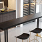 Industrial Style 1/2/3 Pieces Bar Table Set Rectangle Bar Table with High Wood Stools Clearhalo 'Bar Furniture' 'furn' 'furn_home_bar_bar_sets' 'Furniture' 'Home Bars & Bar Sets' 'home_bar_bar_sets' 'Kitchen & Dining Furniture' 5797599