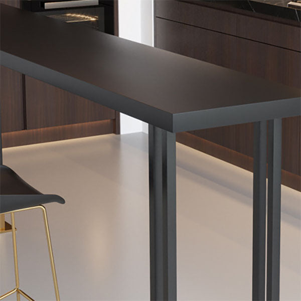 Industrial Style 1/2/3 Pieces Bar Table Set Rectangle Bar Table with High Wood Stools Clearhalo 'Bar Furniture' 'furn' 'furn_home_bar_bar_sets' 'Furniture' 'Home Bars & Bar Sets' 'home_bar_bar_sets' 'Kitchen & Dining Furniture' 5797600