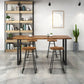 1/2/5 Pieces Rectangular Counter Set Industrial Solid Wood Bar Table Set for Home Use 5 Pieces: Table, 4 Stools Clearhalo 'Bar Furniture' 'furn' 'furn_home_bar_bar_sets' 'Furniture' 'Home Bars & Bar Sets' 'home_bar_bar_sets' 'Kitchen & Dining Furniture' 5797612