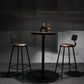 Ensemble de table de bar en bois industriel, ensemble de comptoir fixe 1/2/3/4/5 pièces