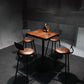 Ensemble de table de bar en bois industriel, ensemble de comptoir fixe 1/2/3/4/5 pièces