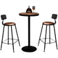 Ensemble de table de bar en bois industriel, ensemble de comptoir fixe 1/2/3/4/5 pièces