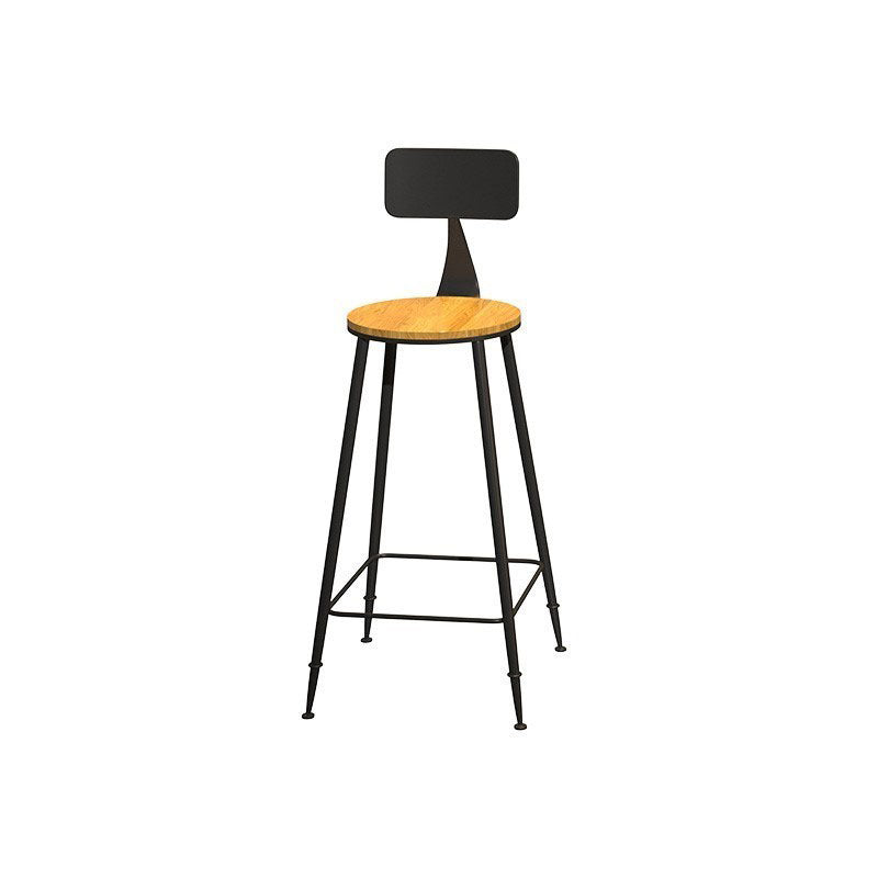 Industrial Style 1/6/11 Pieces Bar Table Set Rectangle Pine Wood Counter Table for Cafe Wood 30"H Stool (Single) Clearhalo 'Bar Furniture' 'furn' 'furn_home_bar_bar_sets' 'Furniture' 'Home Bars & Bar Sets' 'home_bar_bar_sets' 'Kitchen & Dining Furniture' 5797640