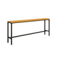 Industrial Style 1/6/11 Pieces Bar Table Set Rectangle Pine Wood Counter Table for Cafe Clearhalo 'Bar Furniture' 'furn' 'furn_home_bar_bar_sets' 'Furniture' 'Home Bars & Bar Sets' 'home_bar_bar_sets' 'Kitchen & Dining Furniture' 5797646