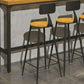 Industrial Style 1/6/11 Pieces Bar Table Set Rectangle Pine Wood Counter Table for Cafe Clearhalo 'Bar Furniture' 'furn' 'furn_home_bar_bar_sets' 'Furniture' 'Home Bars & Bar Sets' 'home_bar_bar_sets' 'Kitchen & Dining Furniture' 5797648