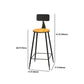 Industrial Style 1/6/11 Pieces Bar Table Set Rectangle Pine Wood Counter Table for Cafe Clearhalo 'Bar Furniture' 'furn' 'furn_home_bar_bar_sets' 'Furniture' 'Home Bars & Bar Sets' 'home_bar_bar_sets' 'Kitchen & Dining Furniture' 5797662
